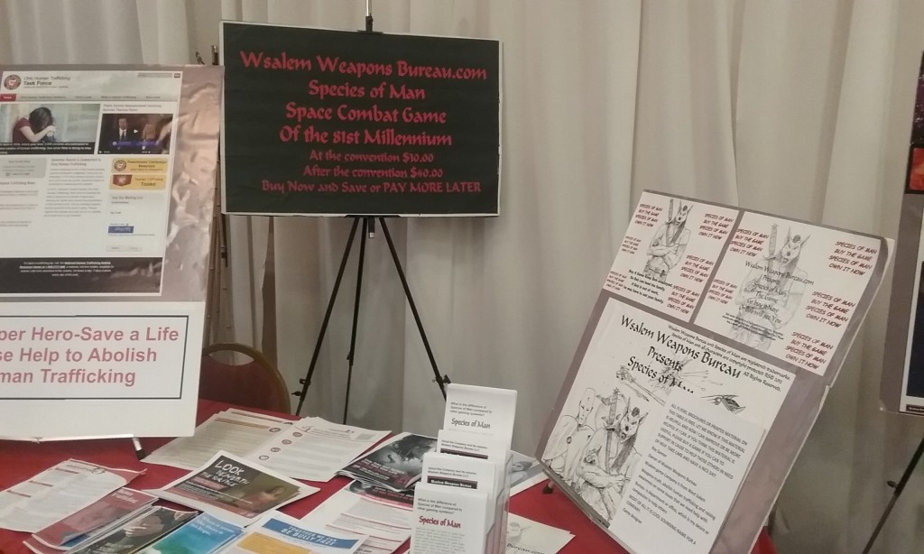 This table displayed brochures anything from human trafficking to prevention of teen suicide.